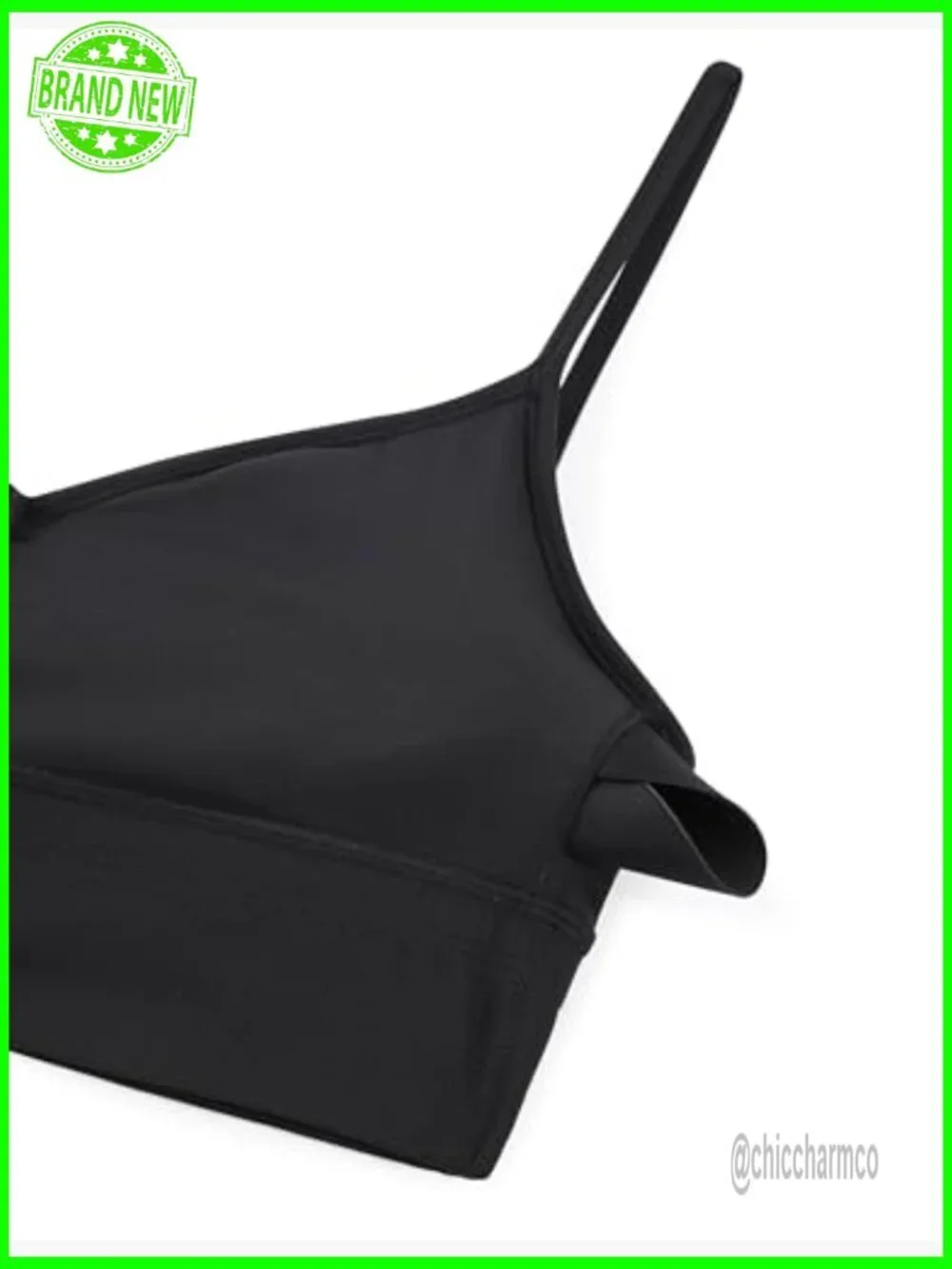 Butterluxe Sweetheart Longline Sports Bra V-Neck Yoga Crop Top